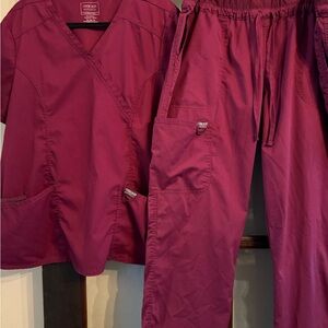 Cherokee Burgundy Scrub Set